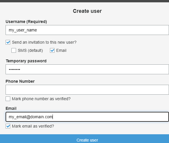 Create User
